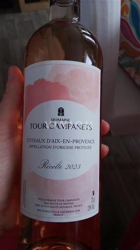 Provence Coteaux d'Aix-en-Provence Domaine Tour Campanets 2023
