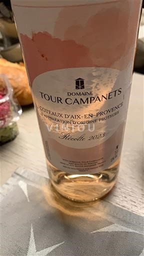 Provence Coteaux d'Aix-en-Provence Domaine Tour Campanets 2023