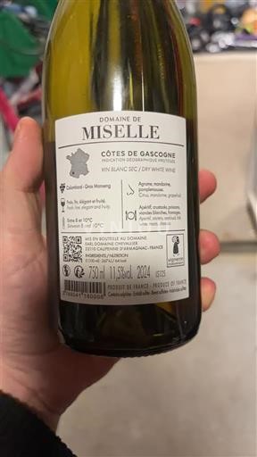 Sudoeste Côtes de Gascogne Domaine Miselle 2024