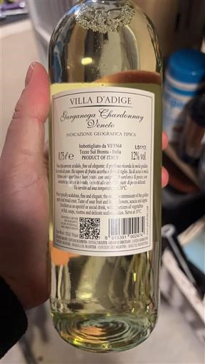 Vénétie Veneto Villa d'Adige Garganega Chardonnay Không niên vụ