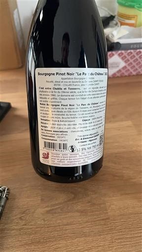 Bourgogne Chablis et Tonnerrre Le Parc du Château Không niên vụ