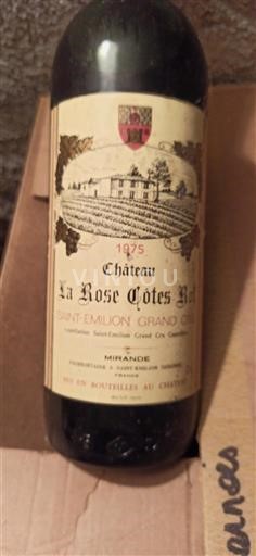 Bordeaux Saint-Émilion Grand Cru Grand Cru Château La Rose Côtes Rol 1975