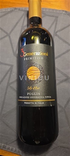 Puglia Không được chỉ định 3 Generazioni Sole d'Oro Không niên vụ