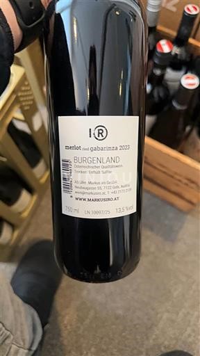 Burgenland Không được chỉ định Markus IRO merlot gabarinza 2023