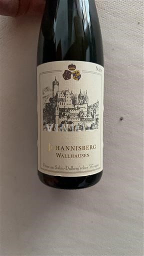 Nahe Prinz zu Salm-Dalberg'sches Weingut Johannisberg Wallhausen 1999
