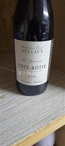 Vale do Ródano Côte-rôtie Duclaux La Germine 2018