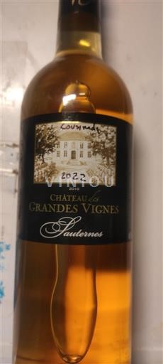 Weine Blanc liquoreux Château S Grandes Vignes 2010 Frankreich Bordeaux Sauternes AOC