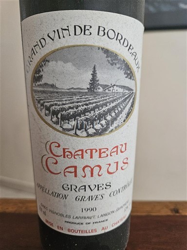 Bordeaux Graves Château Camus 1990