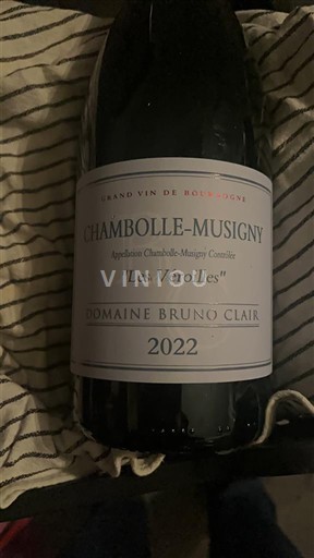 Bourgogne Chambolle-Musigny Domaine Bruno Clair Les Véroilles 2022