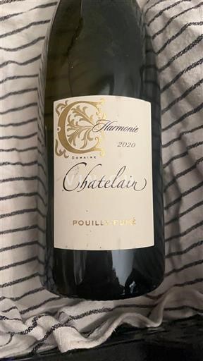 Vallée de la Loire Pouilly-fumé Domaine Chatelain Harmonie 2020