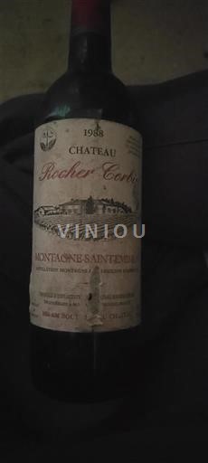 Bordeaux Montagne-saint-émilion Château Rocher Corbin 1988