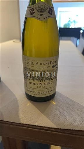 Bourgogne Chablis Premier Cru Daniel-Etienne Defaix Les Lys 2010