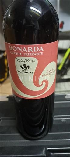 Emilia-Romagna Colli Piacentini Vitivinicola Valtidone Bonarda Amabile Frizzante 2017