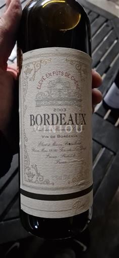 Bordeaux Pierre Chaneau 2003