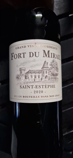 Weine Rouge sec Fort du Mirail 2020 Frankreich Bordeaux Saint-Estèphe AOC
