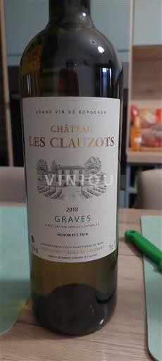 Bordeaux Graves Château Les Clauzots 2018