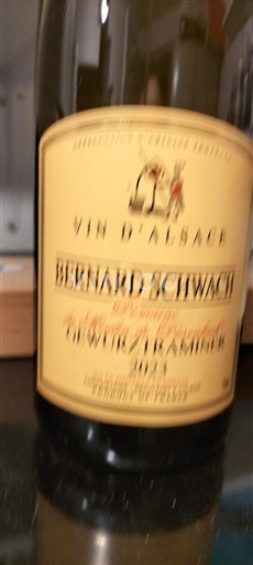 Alsasko Gewürztraminer Bernard Schwach 2023