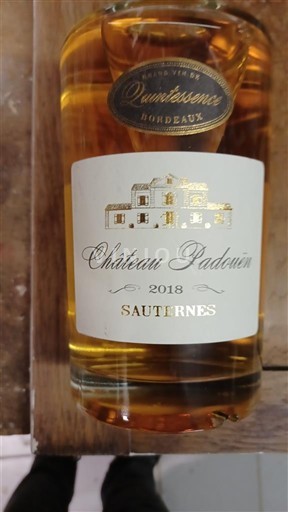 Bordeaux Sauternes Château Padoën 2018