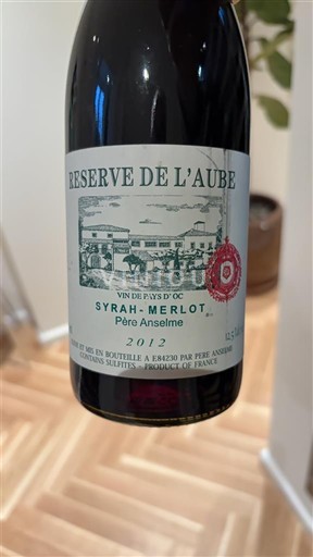 Linguadoca e Rossiglione Paese d'Oc Père Anselme Réserve de l'Aube 2012