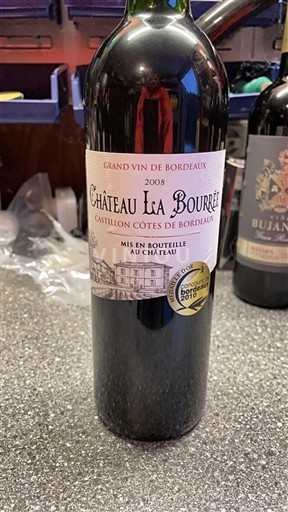 Bordeaux Castillon-côtes-de-bordeaux Château La Bourrée 2008