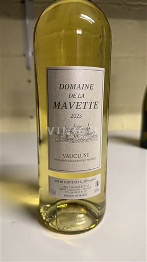 Provence, hạ lưu Rhône, Corse Vaucluse Domaine La Mavette 2023