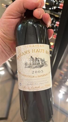 Bordéus Pessac-Léognan Château Bahans Haut-Brion 2005