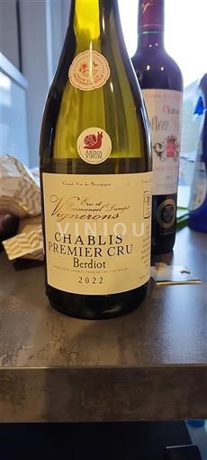 Bourgogne Chablis Premier Cru Chablisienne Vignerons Berdiot 2022