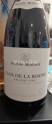 Wines Rouge sec Nuiton-Beaunoy Non millésimé France Burgundy Clos-de-la-Roche AOC Grand Cru