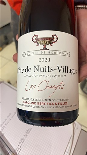 Bourgogne Côte de nuits villages Caroline Gery Fils & Filles Les Chagots 2023