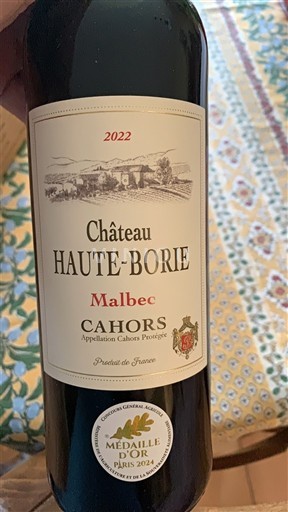 Sydvestfrankrig Cahors Château Haute-Borie 2022