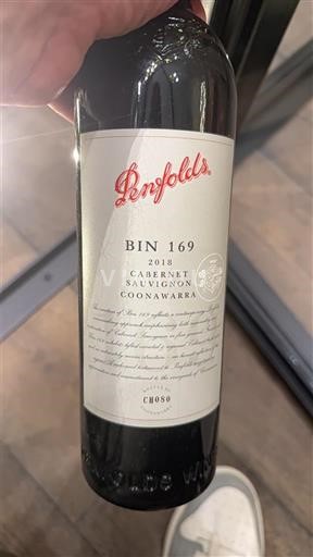 Južna Avstralija Coonawarra Penfolds Bin 169 2018