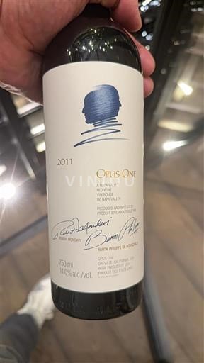 Vùng trồng nho được cấp phép California Napa Valley Opus One Opus One 2011