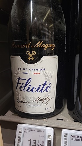 Langvedok Saint-Chinian Bernard Magrez Félicité 2017