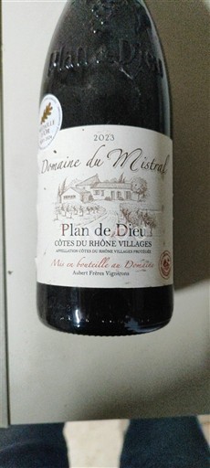 Vallée du Rhône Côtes-du-rhône-villages Domaine Mistral 2023