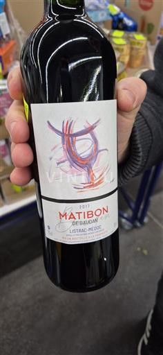 Bordeaux Listrac-Médoc Matibon de Balbian 2017