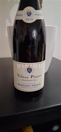 Rượu vang Rouge sec Pitures Bitouzet-Prieur 2018 Pháp Bourgogne Volnay AOC Premier Cru