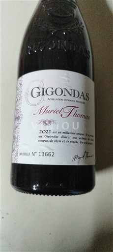 Rhônevallei Gigondas Muriel Thomas 2021