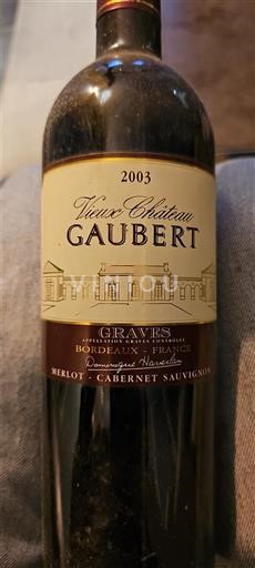 Bordeaux Graves Château Vieux Château Gaubert 2003