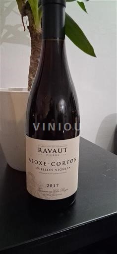 Vin Rouge sec Vieilles Vignes Ravaut 2017 France Bourgogne Aloxe-Corton AOC