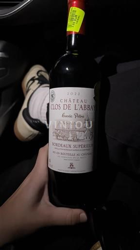 Bordeaux Bordeaux Supérieur Château Clos de L'Abbaye Prieuré 2022
