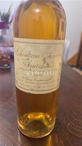 Bordeaux Sauternes Château Simon 2015