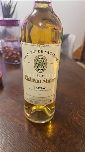 Bordeaux Barsac Château Simon 2010