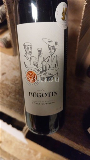 Bordeaux Côtes-de-bourg Rocheteau Blouin Le Bégotin 2018