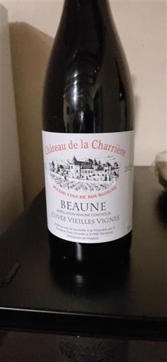 Vinos Rouge sec Cuvée Vieilles Vignes Château La Charrière 2023 Francia Borgoña Beaune AOC