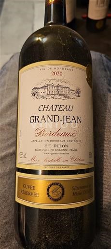 Bordeaux Château Grand-Jean Réservée 2020