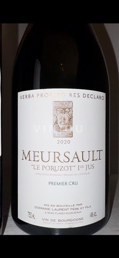 Bourgogne Meursault Premier Cru Domaine Laurent Père et Fils Le Poruzot 1er Jus 2020