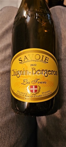 Savoie và Bugey Chignin-Bergeron Les Fils de René Quénard Les Tours 2022
