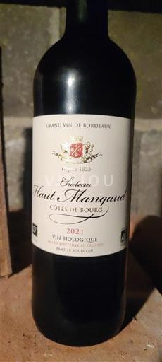 Bordeaux Côtes-de-bourg Château Haut Mangaud 2021