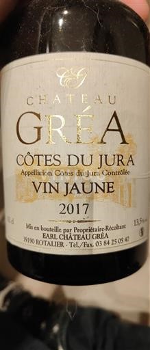 Jura Côtes-du-jura Château Gréa Vin Jaune 2017