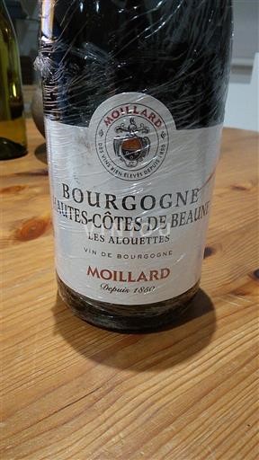 Bourgogne Hautes Côtes de Beaune Moillard Les Alouettes Ikke årgangsbestemt